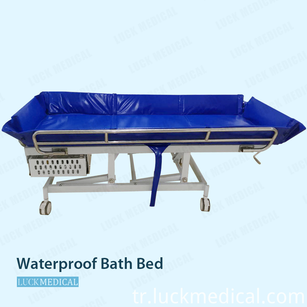 Hasta02 İçin Mp Suya Dayanıklı Plastik Banyo Yatağı Hastane Kullanımı Mp Waterproof Plastic Bath Bed Hospital Use For Patient02